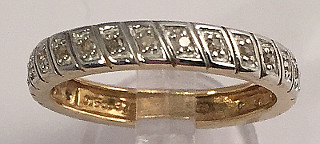 9ct Gold Diamond Full Eternity Ring