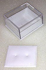 Earring Stud Box with Clear Lid 40x35x20