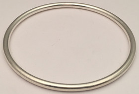 Sterling Silver Round Bangle 3mm