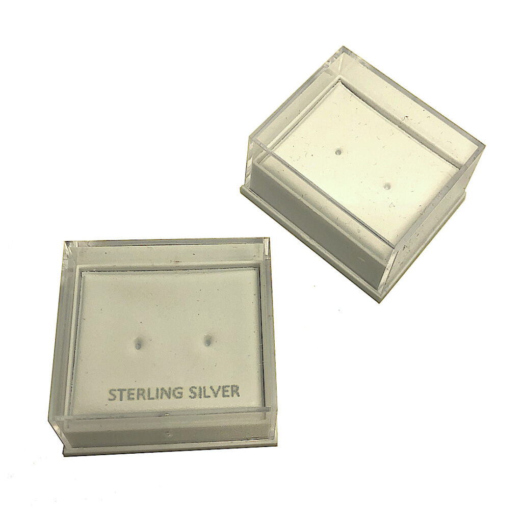 Clear Lid Earring Box
