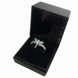 Black Plastic Ring Box