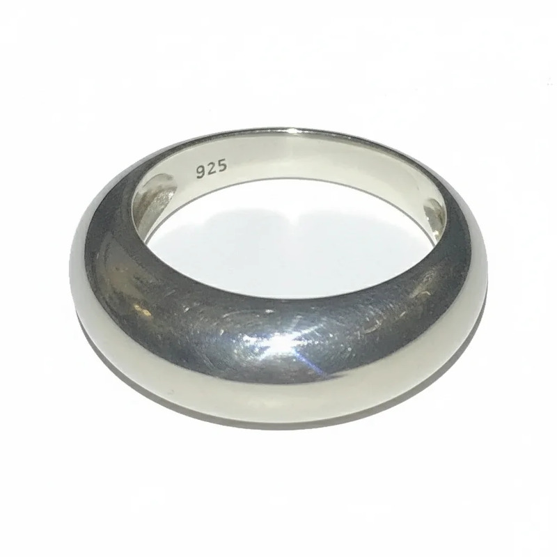 Silver Dome Modern Ring
